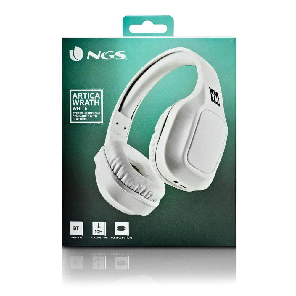 Auriculares NGS Ártico Branco